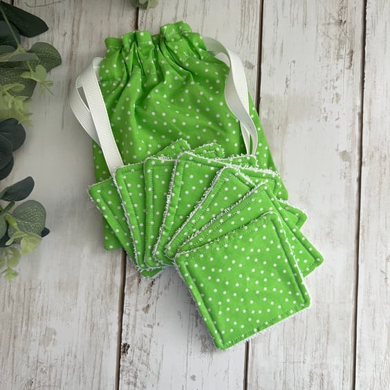 Eco Friendly Face Wipes, Cleansing Facial Pads, Gift for her, 7 Pack