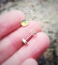 Peridot Ear Studs 5mm - Image 3
