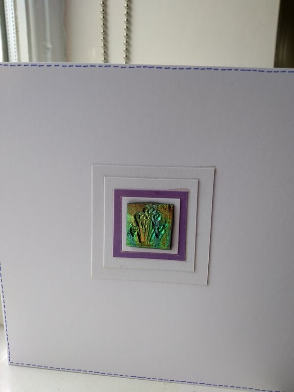 Bunch of heart flowers romantic card