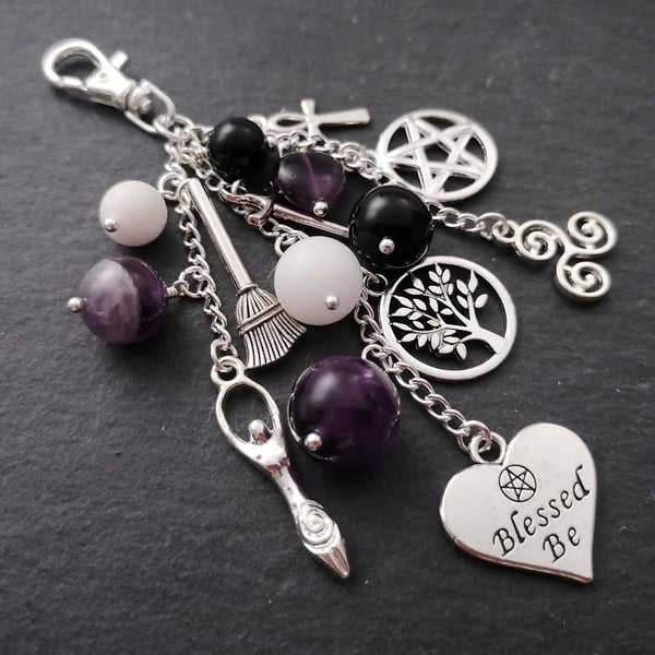 Wiccan Bag Charm - Wiccan Gift - Witch Gift - Wiccan Bookmark 