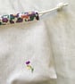 Embroidered Flower Project Bag - Image 2