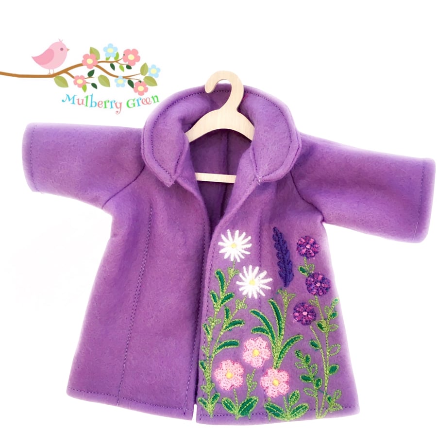Lavender Embroidered Coat