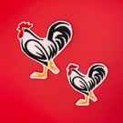 Rooster Iron-On Patch - available in 2 sizes