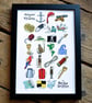 Pirate Alphabet Art Print - Image 3