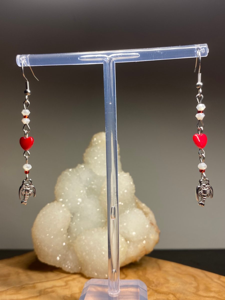Lottie - Lobster Earrings 