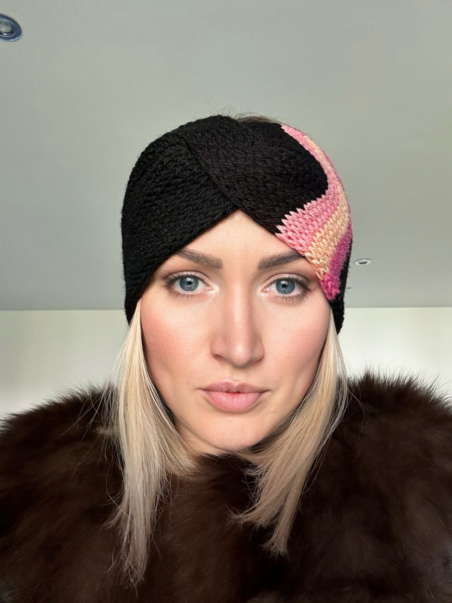 Kavya Winter Knitted Headband Women, Ear Warmers Cable Knit Headbands