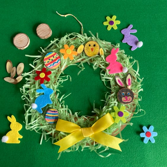 Kids Easter Wreath Craft Kit - Plastic Free Craft