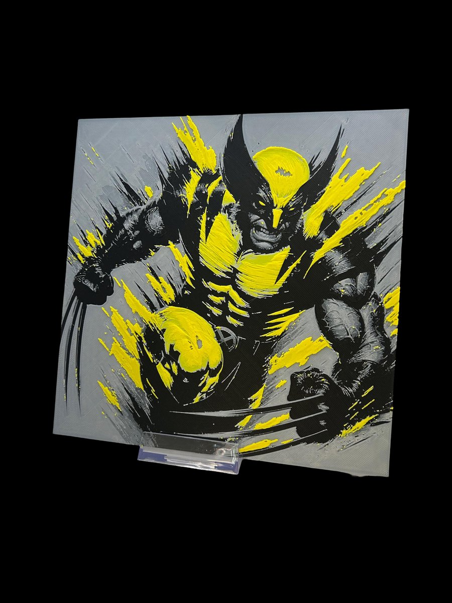 Wolverine 3D Printed Fan, Wall Art