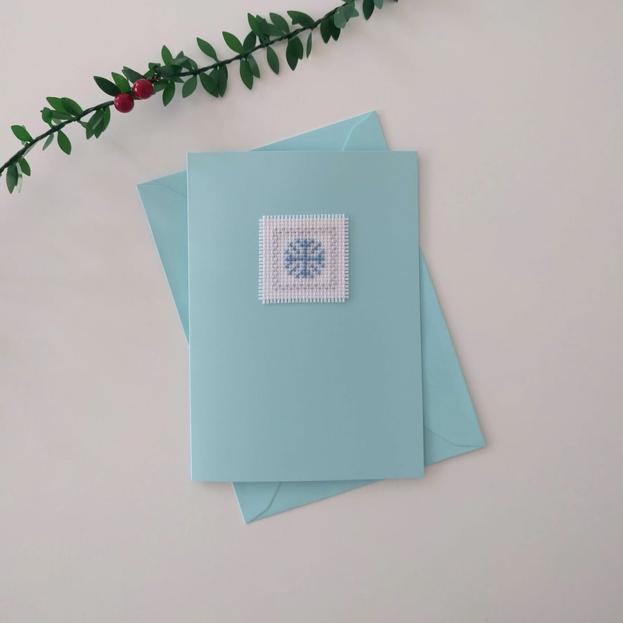 Christmas card - Snowflake (design 1) cross stitch