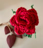 Single red rose in an antique bottle - Image 3