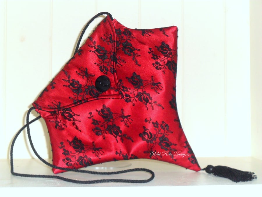 Red Gothic inspired Evening Bag  Sale item!