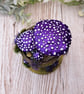 Mushroom Shelf Ornament - Purple Handmade Whimsical Cottagecore Decor - Image 3