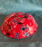 up cycled red decopatch bamboo bowl  - Image 4