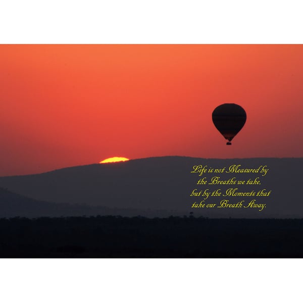 SUNSET HOT AIR BALLOON POSTER - 1