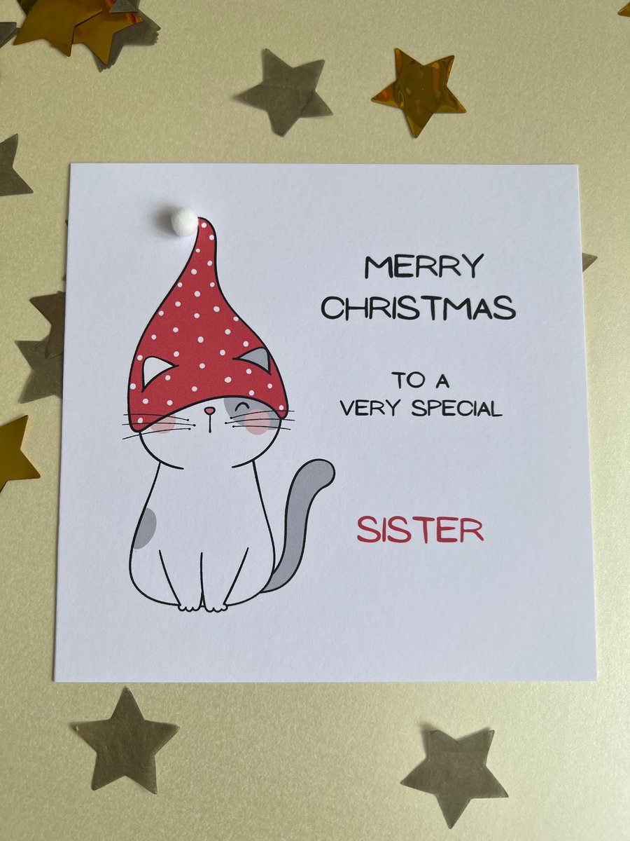 Christmas Card For Sister
