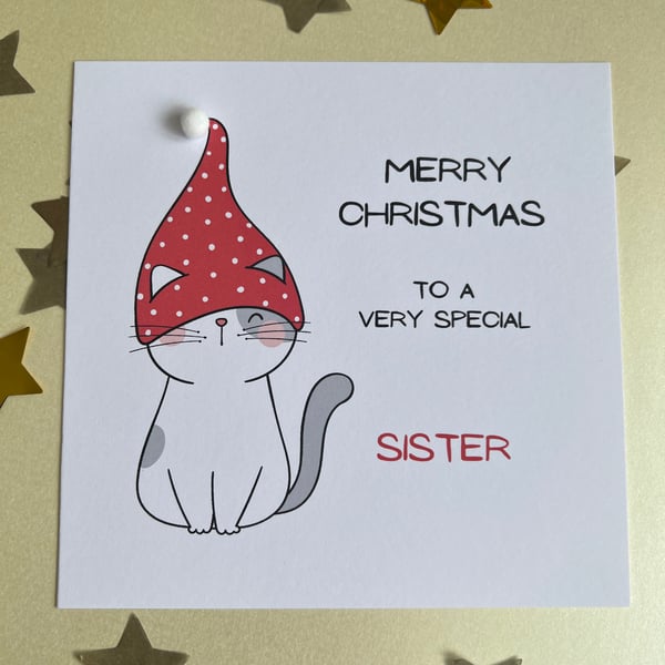 Christmas Card For Sister