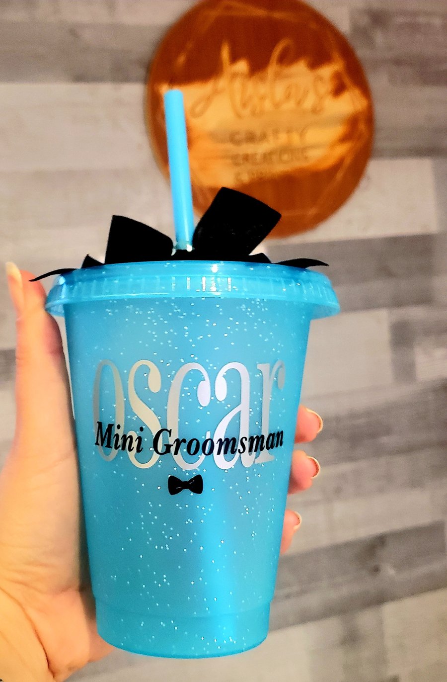 Personalised Mini Groomsman Blue Cold Cup Gift For Him 