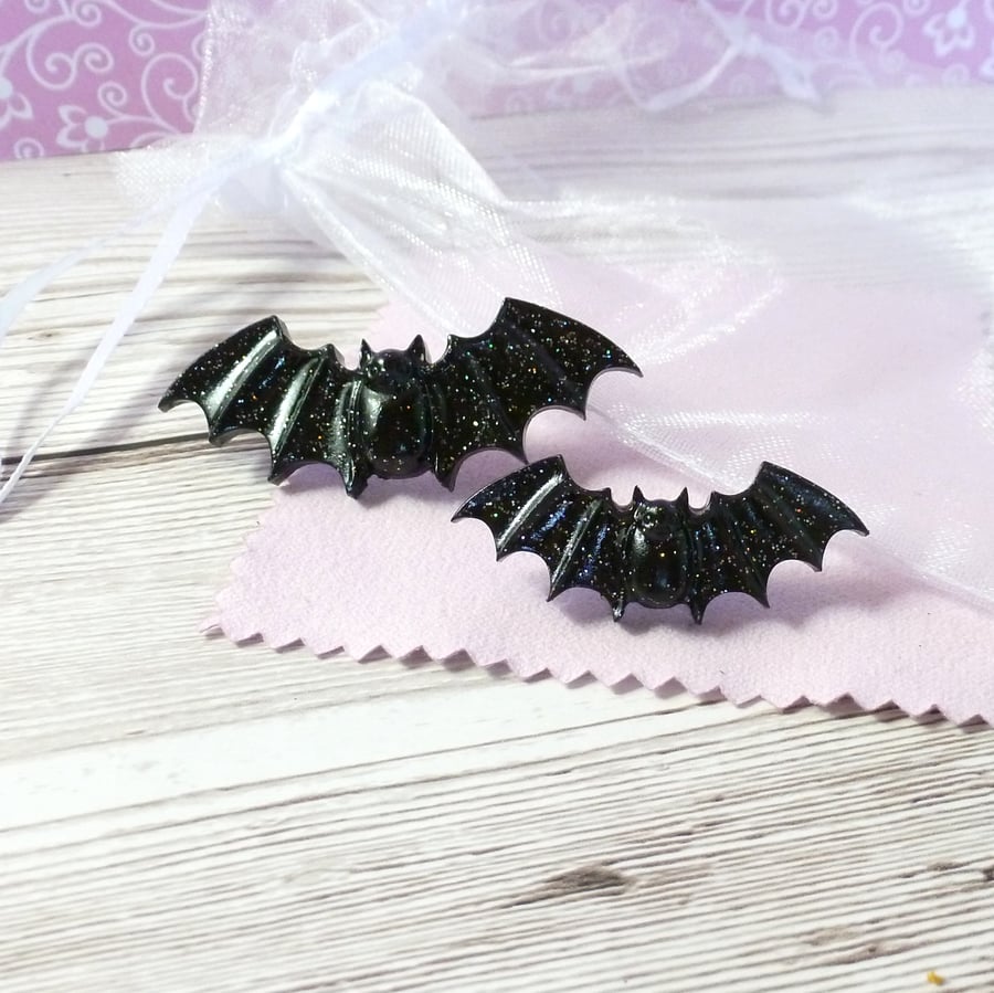 Bat pins, bat lapel pins, bat brooch, halloween bats, sparkly bat pins