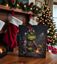 Funny Grinch Welder Christmas Card Fab Shop Holiday Card