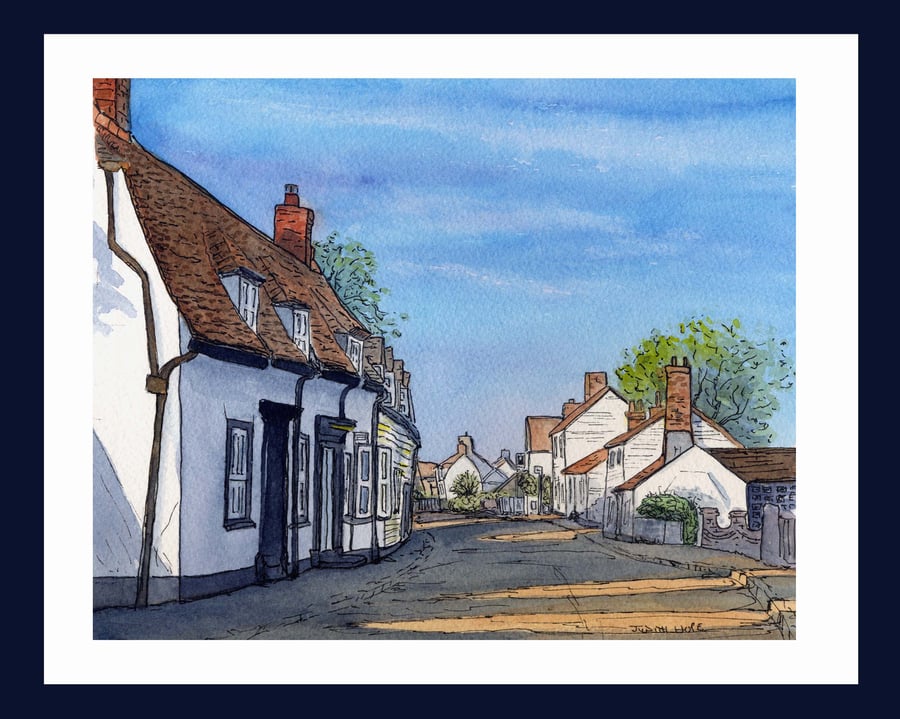 Original Watercolour of Steeple, Essex