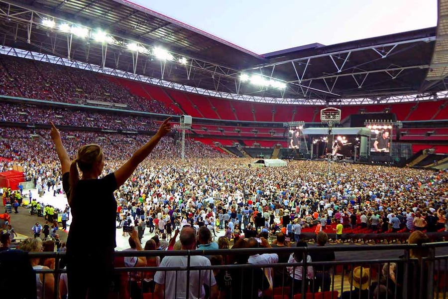 Bruce Springsteen Live At Wembley Stadium Photograph Print