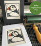 Lino Print - Puffin - Handprinted - Puffins