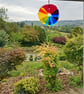 Handmade Fused Glass Rainbow Colour Wheel – Decorative Light Catcher - Image 2