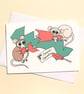 Christmas Cards Bulk Pack of 5 or 10, mix and match cute animal designs - Image 10