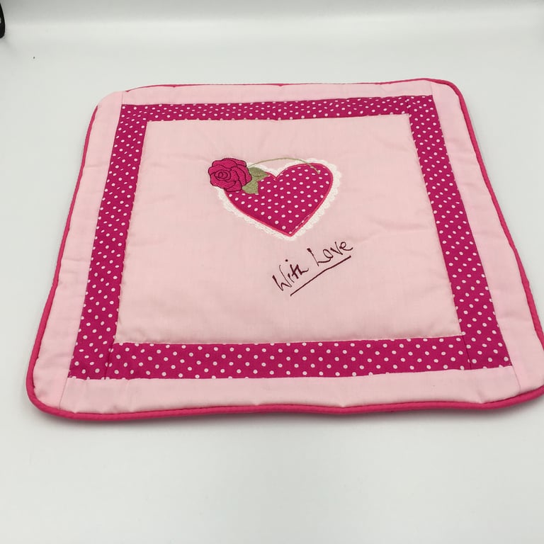 New Cushion Cover to Brighten up a Room. Cats, Love, Hearts and Swirls.