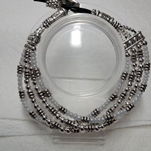 Beaded Leather Bracelet 