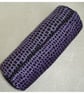 Bolster Cushion Cover Purple Black Velvet 16" x 6" Round Cylinder 6x16 - Image 4