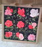 Roses Pocket medium Jute Bag - Image 1