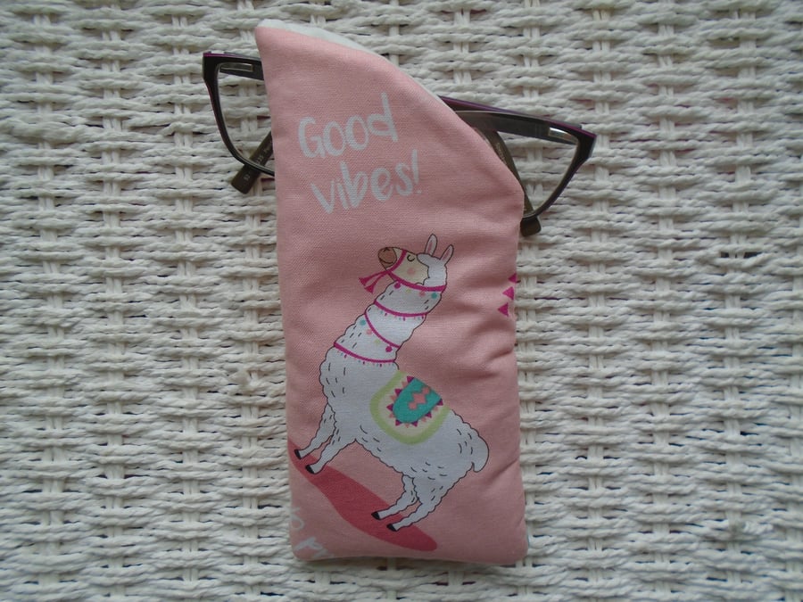 Llama Glasses Case 