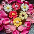 Daisy Floating Candle Handmade With Fragrance Pack Of 6 Flower Candle.