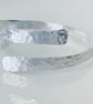 HANDMADE Recycled Sterling Silver Textured Wrap Bangle - Image 3
