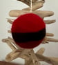 Felted Father Christmas Tummy Christmas Bauble - Image 4
