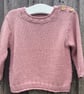 Hand knitted bamboo and cotton mix baby jumper
