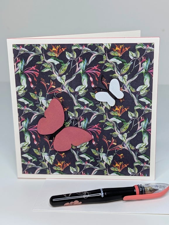 Handmade any occasion card, butterflies, pretty card for her