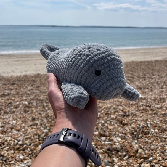 Grey Plushie Manatee