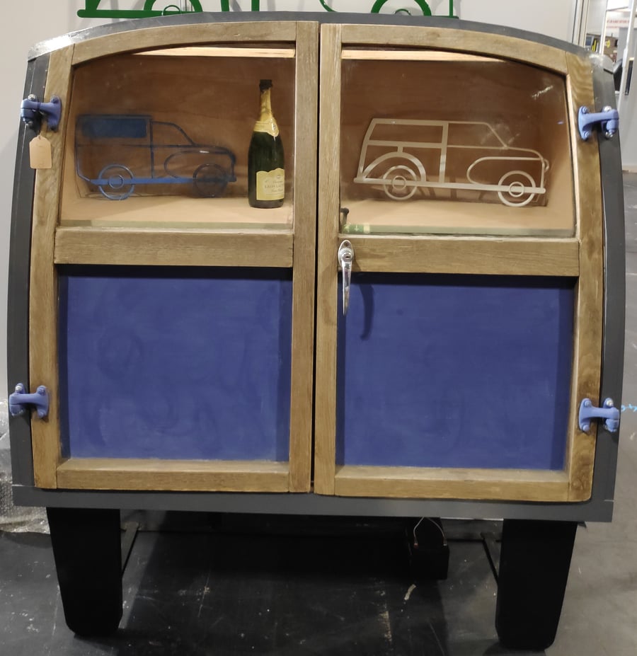 Morris Minor Traveller Car Door Drinks Cabinet - Handmade furniture