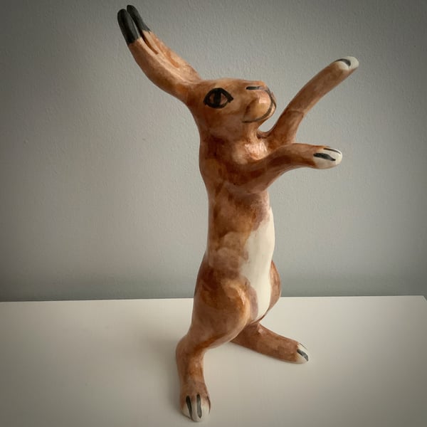 Brown Boxing hare