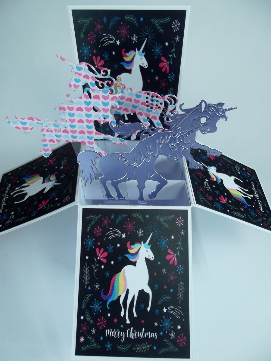 Unicorn Christmas Card