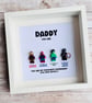 Dad Daddy Superhero Marvel Minifigures Frame - Image 1