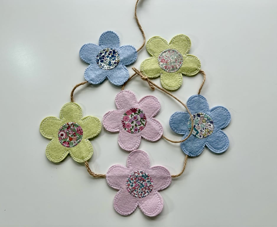 Felt Flower Garland