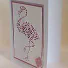"Just For You" Flamingo card