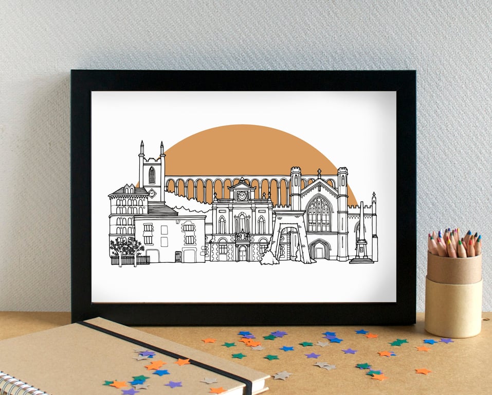 Newry Skyline Art Print