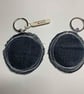 Upcycled denim key ring. Boho E - Image 4