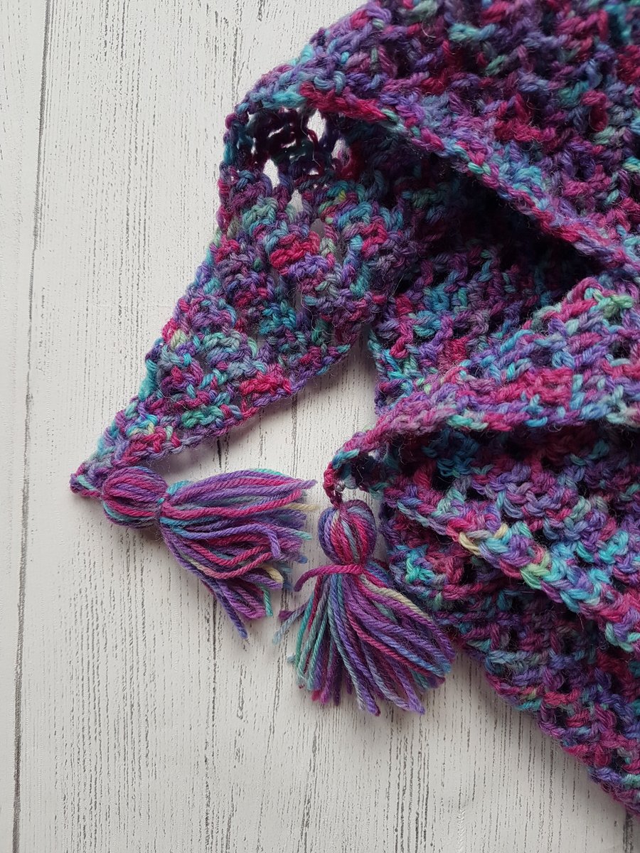 Purple blue scarf