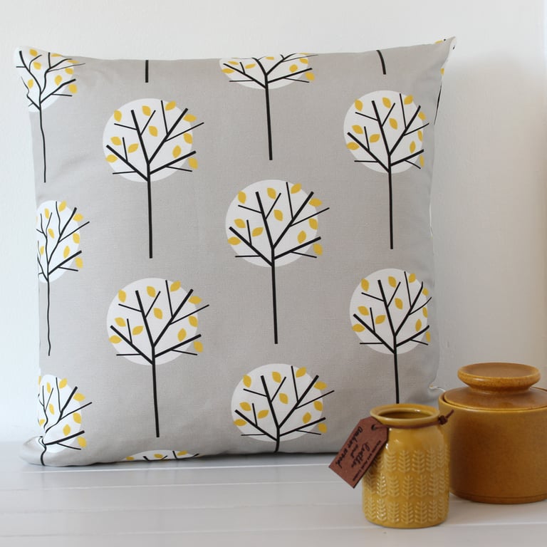 Moonlight Tree cushion cover Stone Grey - Perfectly Imperfect