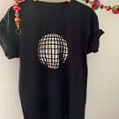 Silver Glitter Ball T-shirt 